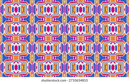 Modern Artistic Abstract Geometric Pattern with Doodle Marks, Soft Overlays, and Symmetrical Shape Layout