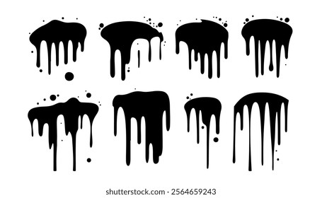Modern Artistic Dripping Ink Design Pattern