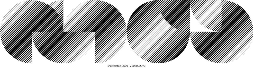 Modern artistic layout set with semicircle design elements . Many lines form half circles in art style . Wall art , home poster design . Vector abstract shape. Modern art . Contemporary composition . 