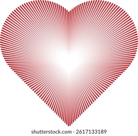 modern artistic love shape ideal for romantic decoration and graphic design