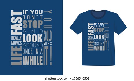 Modern & Artistic Typography T Shirt Design, Vector Illustration, Inspirational & Motivational Quote or Slogan T Shirt For Mentoring, Self Development & Coaching, Vector lettering for Posters & Banner