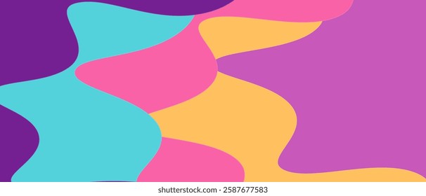 Modern and artistic vector illustration with overlapping forms, perfect for contemporary designs