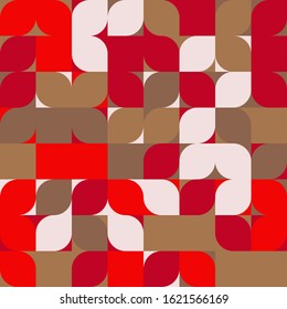 Modern artwork of abstract unusual composition made with geometrical shapes and elements. Simple geometry vector background useful for web design, business cards, invitation, poster, fashion prints.