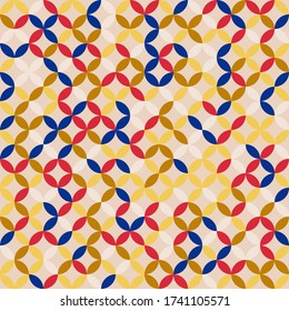 Modern artwork of abstract unusual composition made with geometrical shapes and elements. Simple geometry vector background useful for web design, business cards, invitation, poster, fashion prints.