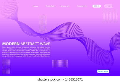 Modern Asbtract background website Landing Page.Purple color vector style.