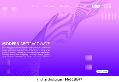 Modern Asbtract background website Landing Page.Purple color vector style.