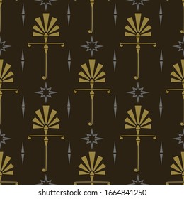 Modern Asian Wallpaper | Seamless Pattern | Background | Vector Graphic