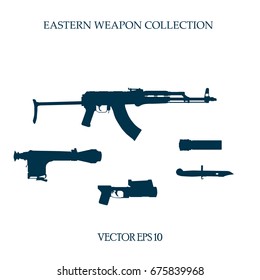 Modern assault rifle.
