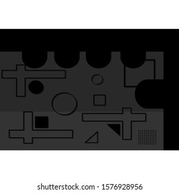Modern astract background template for cover and promo banner