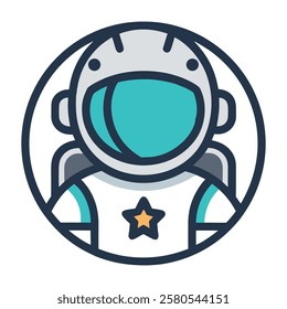 Modern Astronaut Logo Design for Exploration Branding.