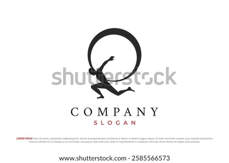 modern atlas minimal logo design