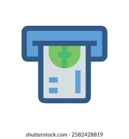 Modern ATM logo design representing innovative banking solutions.