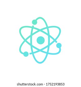 moderne Struktur der Atom-Moleküle für Forschungstechnologie, Vektorgrafik-Design