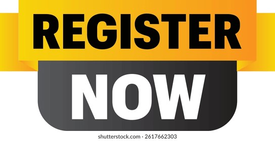 A modern and attention-grabbing "Register Now" tag, perfect for encouraging sign-ups for events, webinars, courses, memberships, and online platforms. Designed in various styles and colors
