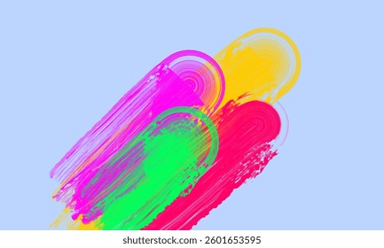 Modern and attractive bright colored background illustration. Smooth design and touches of minimalist geometric elements, creating a dynamic and professional look.