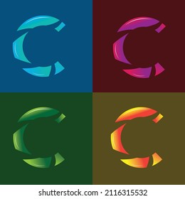 Modern attractive C shape logo for business