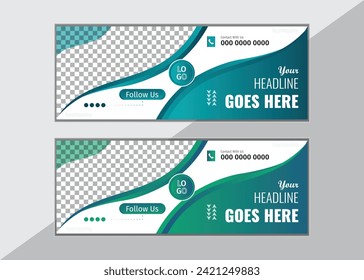 Modern and attractive facebook cover design with abstract shape.