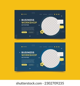 Moderna y atractiva página de inicio o plantilla de diseño de banner web.sitio web móvil o aplicaciones.
