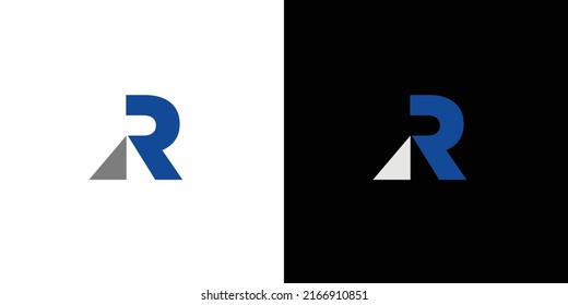 Modern and attractive letter R initial house logo design