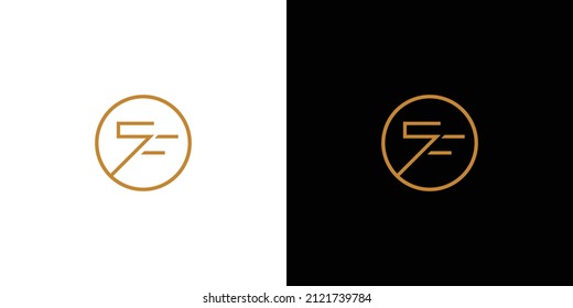 Modern and attractive SF initials logo design
