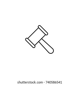Modern auction line icon. Premium pictogram isolated on a white background. Vector illustration. Stroke high quality symbol. Auction icon in modern line style.