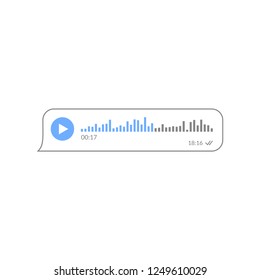 Modern Audio Message In Chats And Messengers.