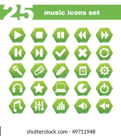 modern audio sign set