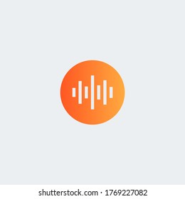Plantilla moderna de diseño de logotipo de ondas de audio. Concepto de vector para la identidad empresarial de la empresa.
