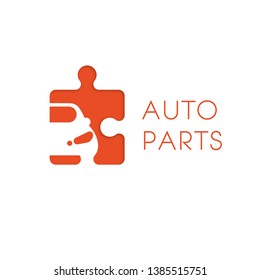 Modern Auto Parts Logo. Flat Icon. 