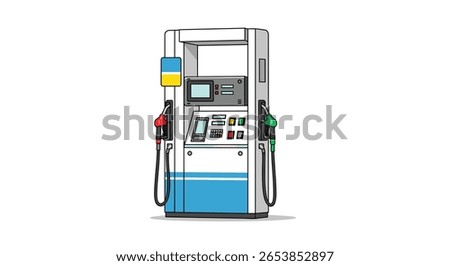 Modern automated fuel dispenser for efficient vehicle refueling services at petrol stations worldwide