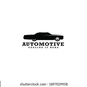 Modern automotive Logo design. Simple car vector illustration.