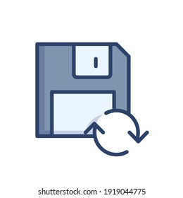 Modernes Symbol für automatische Synchronisierung