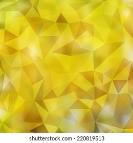 Modern Autumn Abstract Blurred Background with Transparent Triangles - Vector Illustration