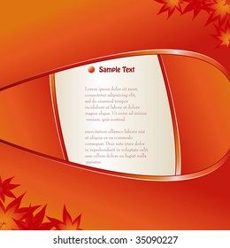 Modern autumn background with leafs. Vector illustration.