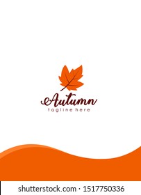 modern autumn logo for designer