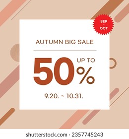 Modern Autumn Sale Title Cover