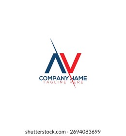  Modern AV logo with minimal and creative look. Suitable for architecture firms, audiovisual services, and design companies.
