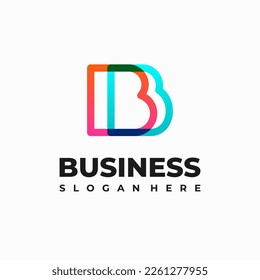 Modern B Letter Initial Logo Designs Symbol, B Business Logo Symbol Vorlage