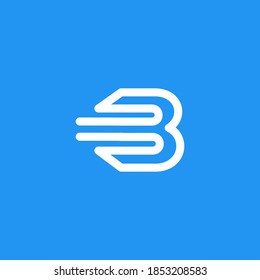 moderno logotipo de letra b. diseño de logotipo de letra b para empresas inmobiliarias o cualquier empresa comercial. logotipo de la letra b icónica de la interfaz de usuario.