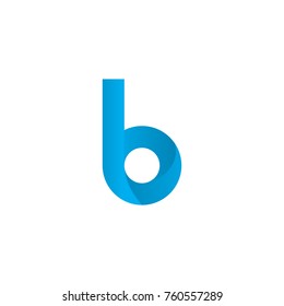 Modern B letter logo design vector template, gradient style illustration