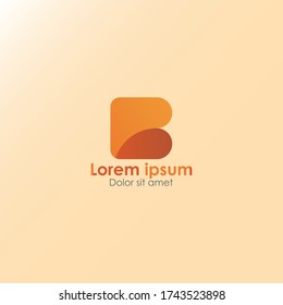 Modern B lettre logo design