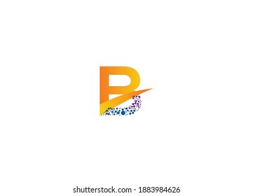 Modern gestaltete B-Logo-Vorlage