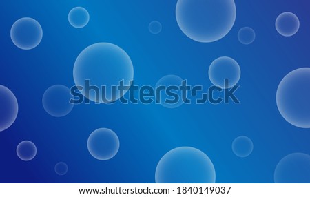 modern bacground in blue color with bubbles. vector