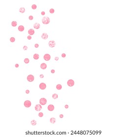 Modern Backdrop. Celebration Stardust. Pink Stylish Effect. Scandinavian Concept. New Year Particle. Golden Grunge Paint. Rose Mothers Starburst. Pink Modern Backdrop