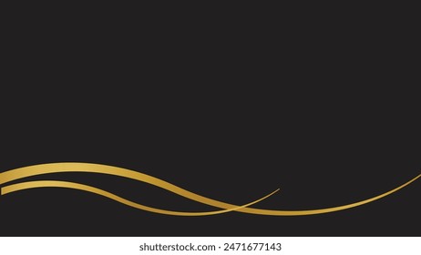 Diseño abstracto de fondo moderno con colores negro y dorado