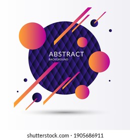 Modern background with abstract elements and dynamic shapes. Vector illustration. Template for design and creative ideas.