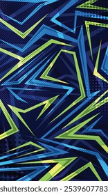 Modern background abstract geometric stripes pattern for jersey sublimation