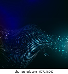 Fondo moderno con diseño abstracto de puntos de medio tono