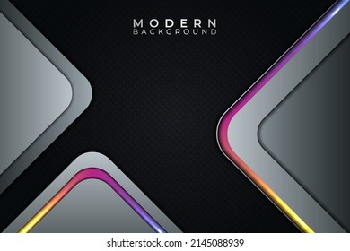 Moderne, abstrakte minimalistische Form mit glänzender Farbwirkung