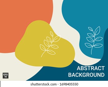Fondo moderno con formas orgánicas abstractas en tonos pastel. Diseño minimalista y elegante para presentación de belleza, volante, banner y diseño de marca. IMPRIMIR. Ilustración del vector